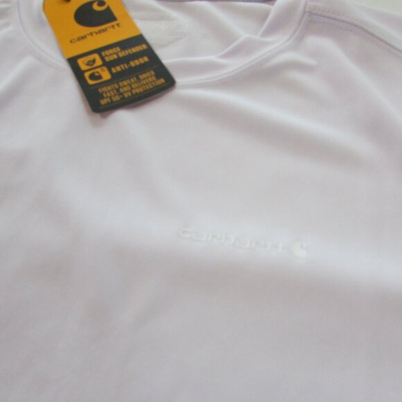 Carhartt Force Women's Sun Defender Relaxed Fit Short Sleeve T-Shirt Lavender TK - Picture 2 of 3